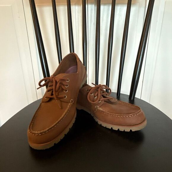 Sperry Men’s brown leather boat shoes size 8.5 - Picture 8 of 10